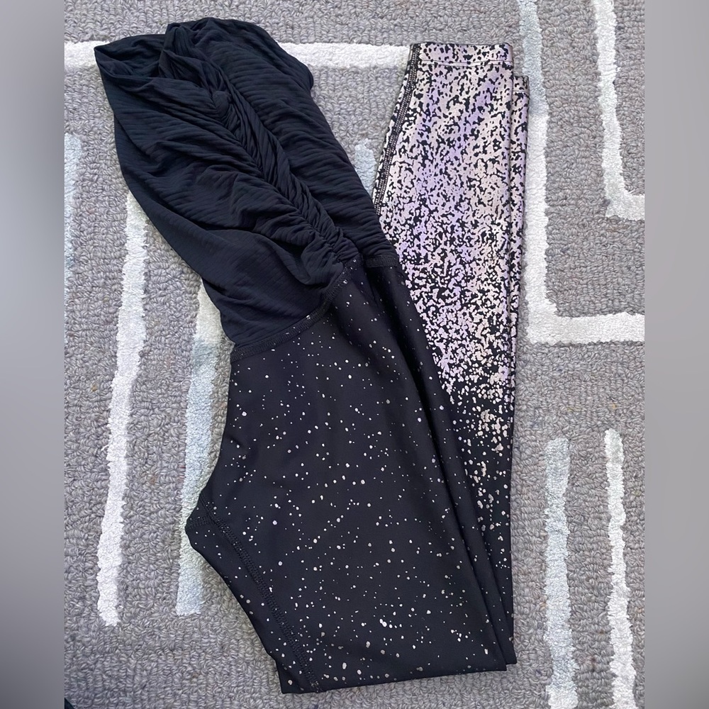 Beyond Yoga Beyond the Bump Maternity Alloy Ombre Leggings XS